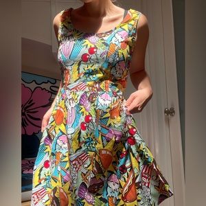 Amazing Folter Comic Print Dress